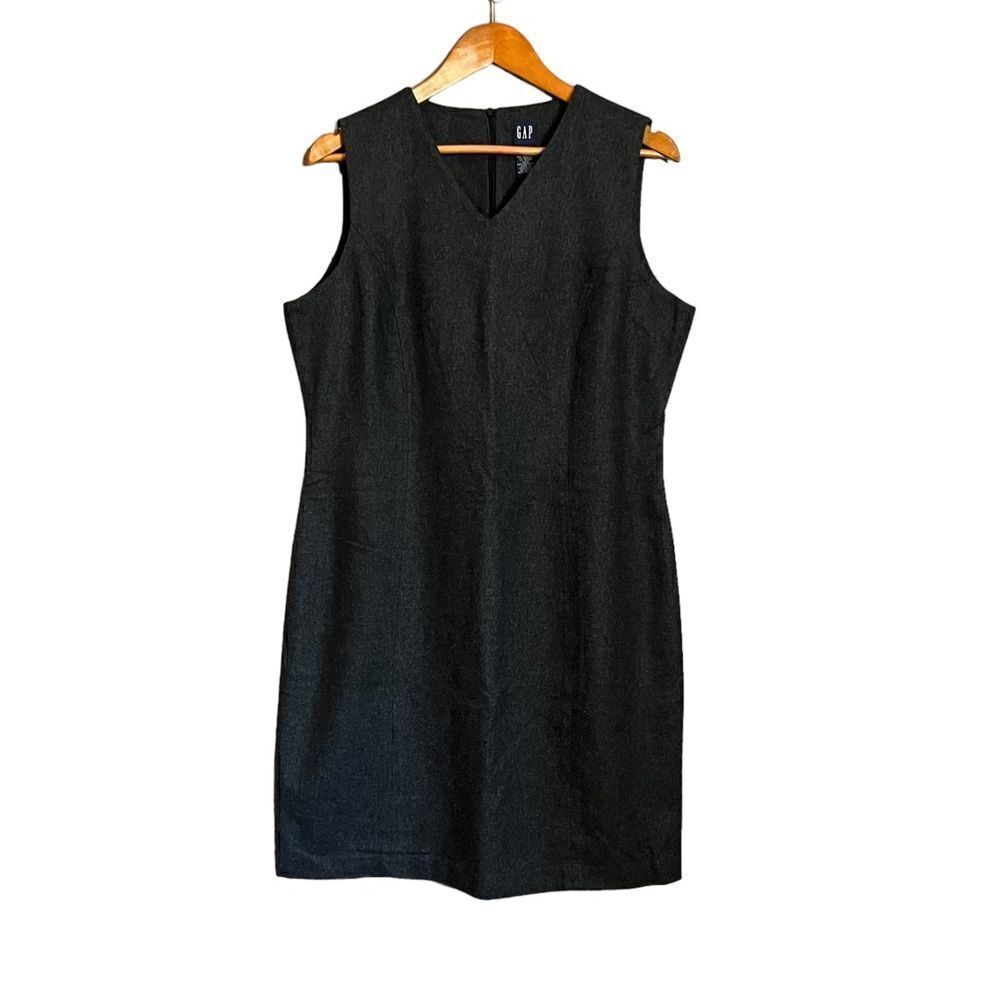 NWT! Gap dark grey wool blend sleeveless dress